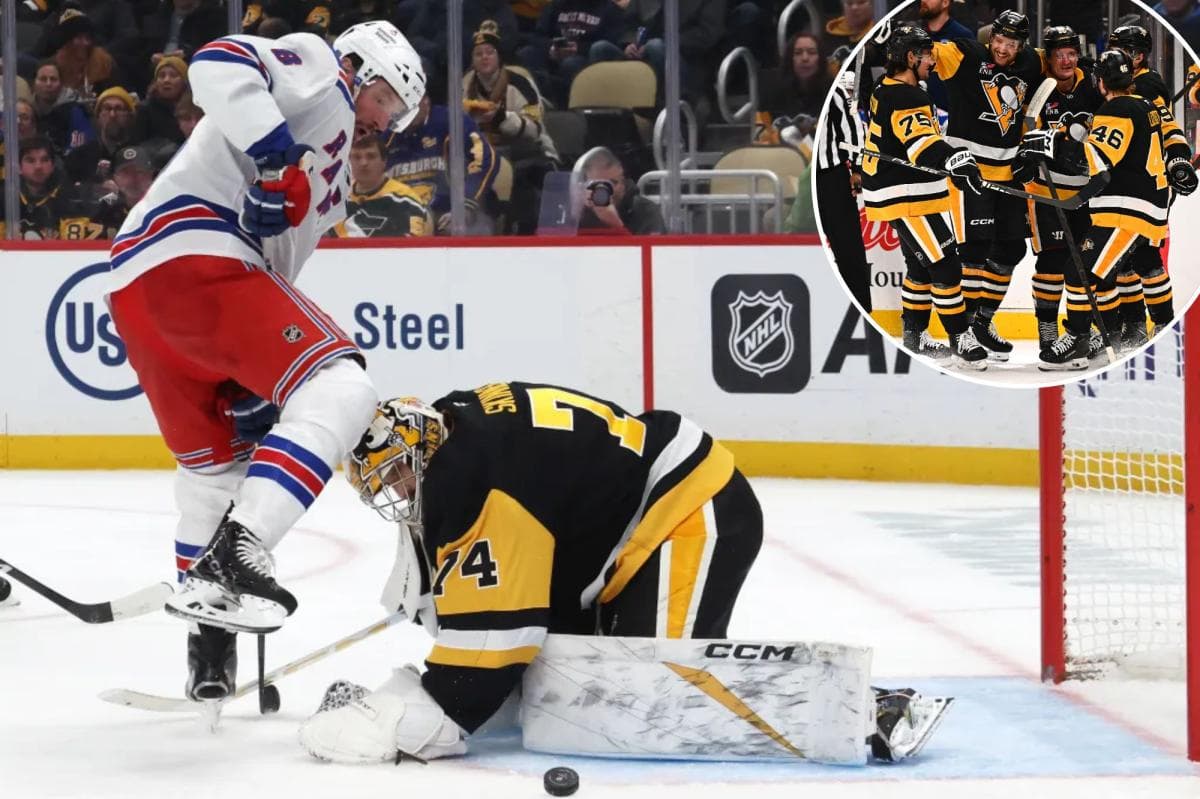 Rangers' Slide Continues with 6-5 Loss to Penguins